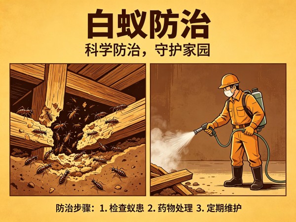 居家白蚁防治注意事项，找正规灭白蚁机构